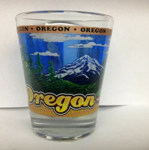 OREGON STATE WRAPAROUND SHOT GLASS SHOTGLASS NEW  - Picture 1 of 1