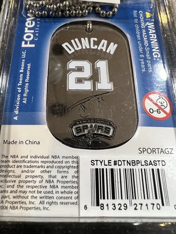 San Antonio Spurs NBA Champion Tim Duncan dog tag necklace Cover