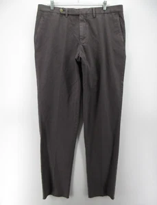 Eidos Napoli Pants Men 40 Gray Chino Khaki Straight Trouser Italy 40X35 $195 NEW - Picture 1 of 12