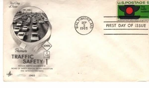 USPS First Day Issue #1272 – 1965 5c Traffic Safety ArtCraft ST1852 - Picture 1 of 2