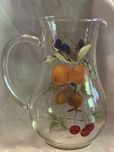 Royal Worcester Eversham Glass Pitcher - England - 8 Inch - Picture 1 of 6