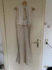 ZARA - wunderschönes Midi-Kleid in creme, Spitze, Boho, Gr. M - Bild 1 von 13