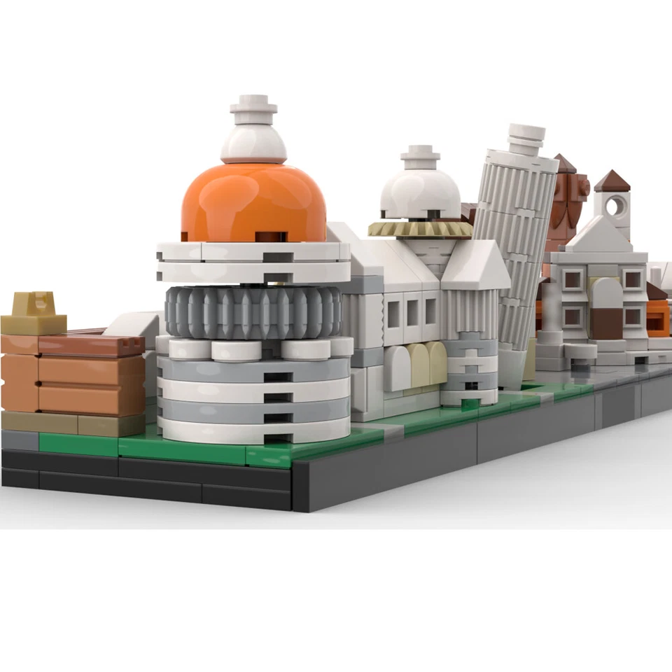MOC-142962 Italy Pisa Skyline Architecture with Most Iconic Sites 451 Pieces - Image 1 of 1