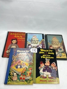 Lot of 5 Vintage Collectible Raggedy Ann Children's Books by Johnny Gruelle - Picture 1 of 10