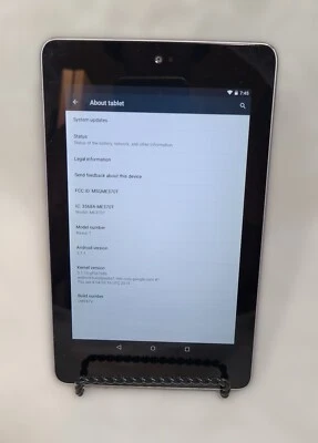 Tablet ASUS Nexus 7 polegadas ME370T preto pacote carregador 16 GB - Imagem 1 de 2