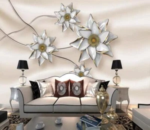 3D Metal Petal 1878 Wallpaper Mural Paper Wall Print Indoor Murals CA Coco - Picture 1 of 11