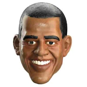 Barack Obama Mask US President Fancy Dress Up Halloween Adult Costume Accessory - Picture 1 of 1
