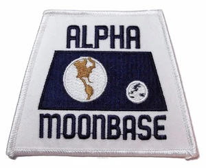 Space 1999 ALPHA MOONBASE Orbit Dark Blue Logo 3 3/4" Wide PATCH - Bild 1 von 1