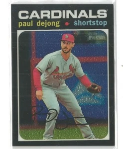 2020 TOPPS HERITAGE CHROME #THC476 PAUL DeJONG CARDINALS /999 MINT L@@K - Picture 1 of 1