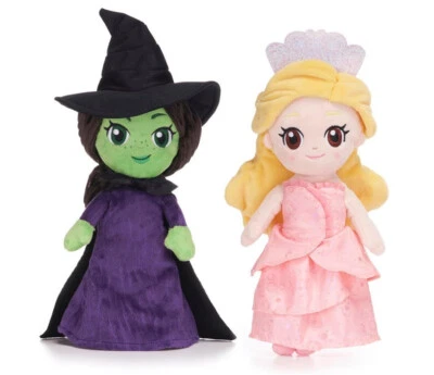 NUOVE BAMBOLE PELUCHE UFFICIALI POSH PAWS WICKED 10" ELPHABA GLIND SOFT TOYS