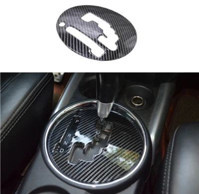 For Mitsubishi Outlander Sport ASX 11-2017 Carbon Fiber Console Gear Shift cover - Image 1 of 4