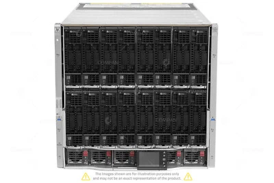 HPE C7000 16x BL460c Gen9 32x Xeon E5-2650 V4 512 GB RAM Rails - Image 1 of 4