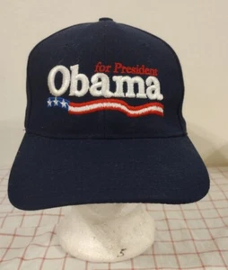 Obama for President Cap Mütze blau bestickt verstellbar Flat Bill Barack - Bild 1 von 6