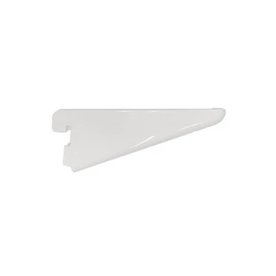 Twin Slot Shelving System Brackets WHITE Wall Mounted Adjustable Modular Storage - Image 1 of 4