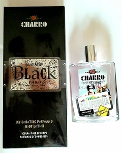 EL CHARRO BLACK Body Lotion Crema Corpo Uomo 400ml NUOVA + Profumo Omaggio 80 ml - Foto 1 di 3