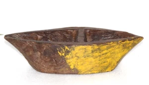 1830s Antique Old Wooden Forest Campaign Trible Spices Bowl Original - 16047 - Picture 1 of 7