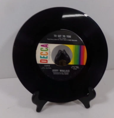 JERRY WALLACE TO GET TO YOU/TIME DECCA RECORDS VINYL 45 55-4 4 Star Music - Image 1 of 2