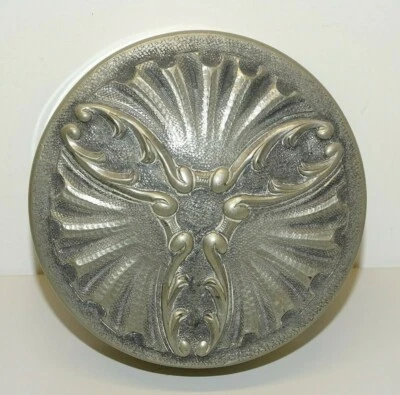 -BELLE ANCIENNE BOITE BONBONNIERE en ETAIN signé FENAL Collection déco XXe - Photo 1/4