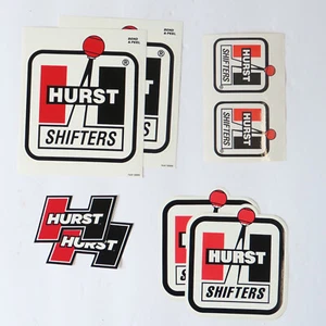 HURST USA Shifter Stickers Vintage Contingency Decals As 8 stickers NEW, Real - Picture 1 of 3
