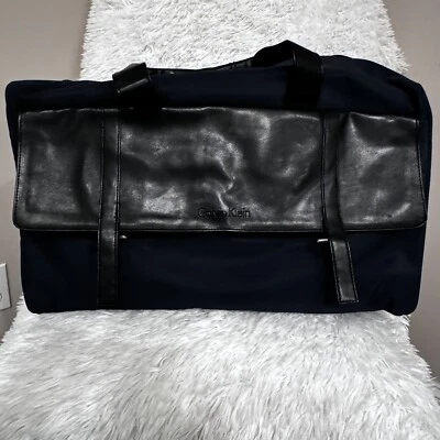 ¡NUEVO CON ETIQUETAS! Bolso de Lona Calvin Klein Viaje Gimnasio Azul Marino Foto 1 de 4