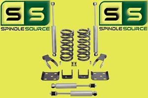 2"/4" Drop Kit Fits 98-15 Ford Ranger 2WD Coils+Flip+Shkl+Shock SPRCODE-2/A/C/J - Picture 1 of 2