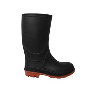 Wonder Nation Toddler Boys Black Knit Lining Slip-on Chore Rain Boots: 5/6 - Picture 1 of 3