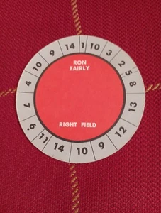 Ron Fairly Rare Vintage Cadaco All Star Baseball Game Disc Card Dodgers - Picture 1 of 2