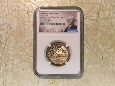 2018S American Innovation $1  NGC PF70 Early Release SILVER 5C 1/4 # World Coin - Image 1 of 4