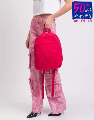 KIPLING Techno Fabric Backpack Logo Padded Straps Zip Closure - Image 1 of 4