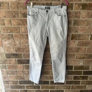 Pantalones de mezclilla Buffalo David Bitton para mujer 6 tiro medio ajustados al tobillo gris elástico - Imagen 1 de 5