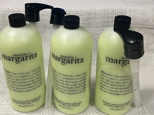 3x Philosophy Senorita Margarita Shampoo Duschgel Schaumbad 32oz mit Pumpe - Bild 1 von 4