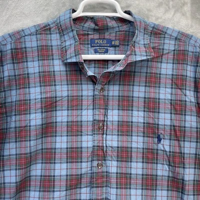 Polo Ralph Lauren рубашка мужская 3XB цветной большой длинным рукавом поплин эластичной PRL - Изображение 1 из 4