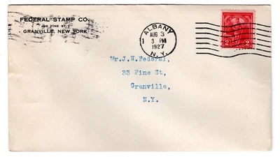 #643 Vermont Sesquicentennial 1928 FDC - Unofficial U/O Albany NY  Federal Stamp - Image 1 of 2