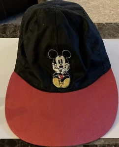 Gorra de béisbol Mickey Mouse banda elástica juvenil roja/negra Disney & Co Drew Pearson - Imagen 1 de 3