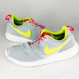 Nike Roshe One Tenis para Correr Zapatos Gris Amarillo Rosa Mujeres 8/Jóvenes 6.5 - Imagen 1 de 13