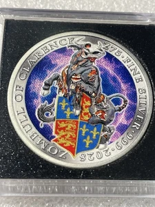 Zombull Zombucks Colorized 1 Troy Ounce .999 Fine Silver- Only 1200 Minted - Picture 1 of 7