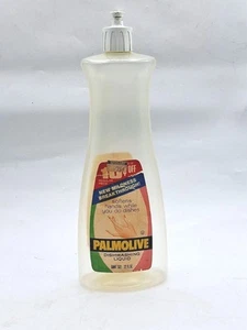 Vintage 1978-79 Palmolive Dishwashing Liquid 22oz. Empty Bottle Colors Graphics - Picture 1 of 4