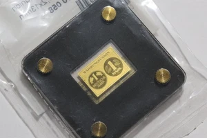 🧭 🇩🇪 GERMANY PURE GOLD 1/500 OZ. 1 MARK MEDAL SEALED WITH COA B88 #654 CG5 - Picture 1 of 4