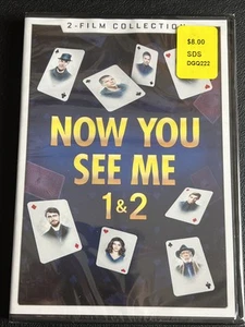 Now You See Me 1 & 2 (DVD, 2020, Widescreen) Jesse Eisenberg/Morgan Freeman NEW - Picture 1 of 3