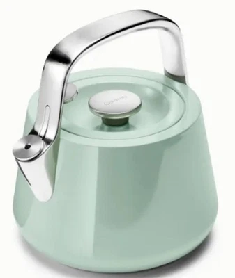 Caraway Whistling Tea Kettle 2 QT Stainless Steel in Mist -$195 NIB see Pics - Image 1 of 4