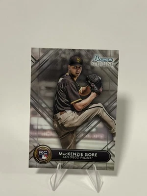 MACKENZIE GORE— BOWMAN STERLING 2022 ROOKIE CARD RC SAN DIEGO PADRES #BSR-30  - Image 1 of 2