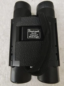 Bushnell 8 x 20 Field 8.2° Wide Angle Binoculars w Leather Case - Picture 1 of 5