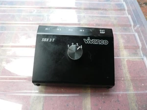 Vivanco 4-Way Audio Switch 3 phono 1 3.5mm  in phono out - Picture 1 of 2