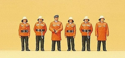 Bomberos Preiser 10214 escala HO -- con ropa protectora Foto 1 de 4