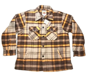 105 Essex Big Barn Kiel James Patrick Flannel Coat Jacket Plaid Wool NWT - Picture 1 of 9