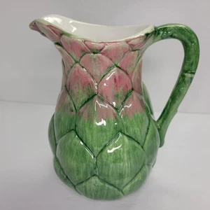 Valli Ceramiche Artischocke Krug Utensilien Halter Garten Küche Dekor Italien 9" - Bild 1 von 8