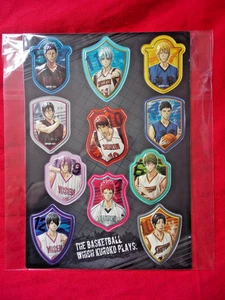 🏀 NEW Kuroko's Basketball Kuroko no Basket B5 Puffy Sticker Set ANIME Marusho - Foto 1 di 2