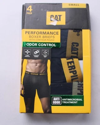 Calzoncillos boxer Caterpillar CAT Performance control de olores para hombre NN7 negros pequeños nuevos con etiquetas Foto 1 de 4