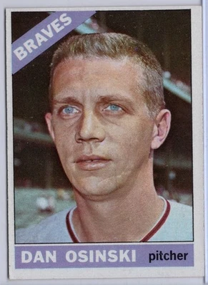 1966 Topps #168 Dan Osinski in EX Condition Braves - Image 1 of 2