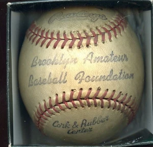 5-14 1952 Game Used NCAA Brooklyn Amateur Foundation Baseball St Johns 9 NYU 3 - Picture 1 of 2